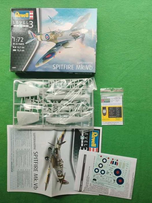 1/72 Revell 03897 Vickers Supermarine Spitfire Mk.Vb Pmask canopy mask