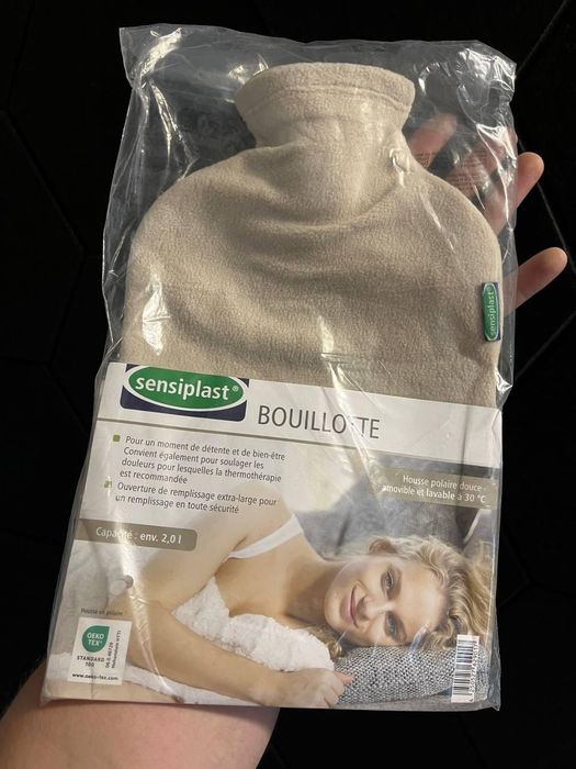 Грілка Sensiplast з флісовим чохлом 2 л Sensiplast