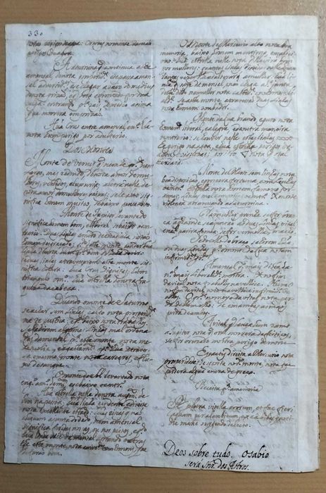 Raro Manuscrito ano 1780 Ensino leitura da mão (ver desconto no texto)