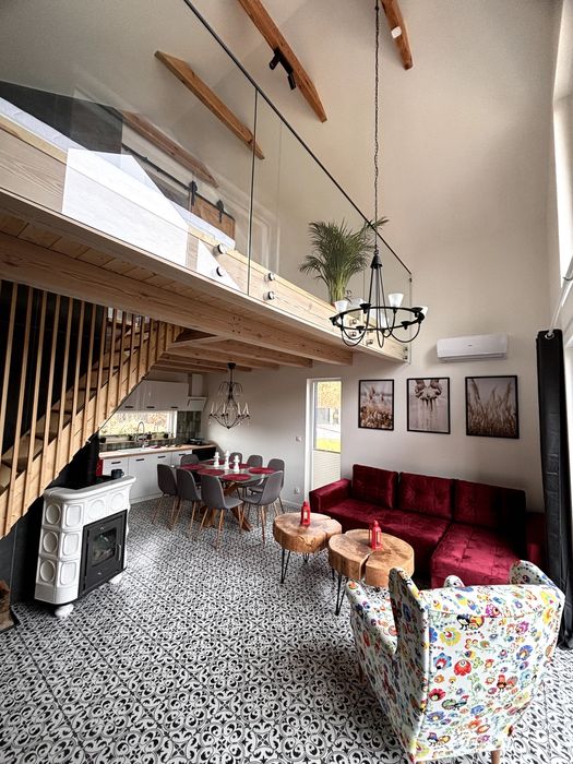 Domki na wynajem na Kaszubach,balia, ,staw,jezioro.