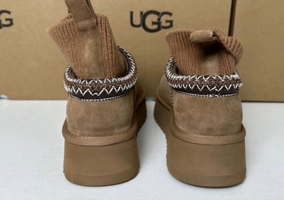 UGG tazz platform sock уггі шкарпетка угги носок черные серые рыжие