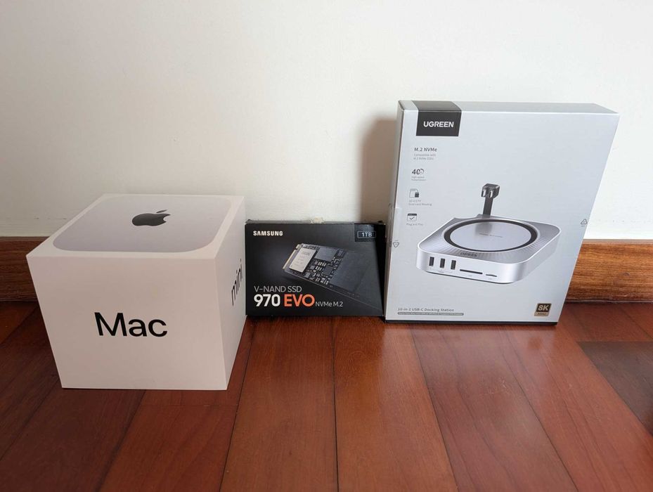 Apple Mac mini M4 (16GB/256GB) + Dock Ugreen 40Gbps + SSD Samsung 1TB [Excelente Estado / Caixa]