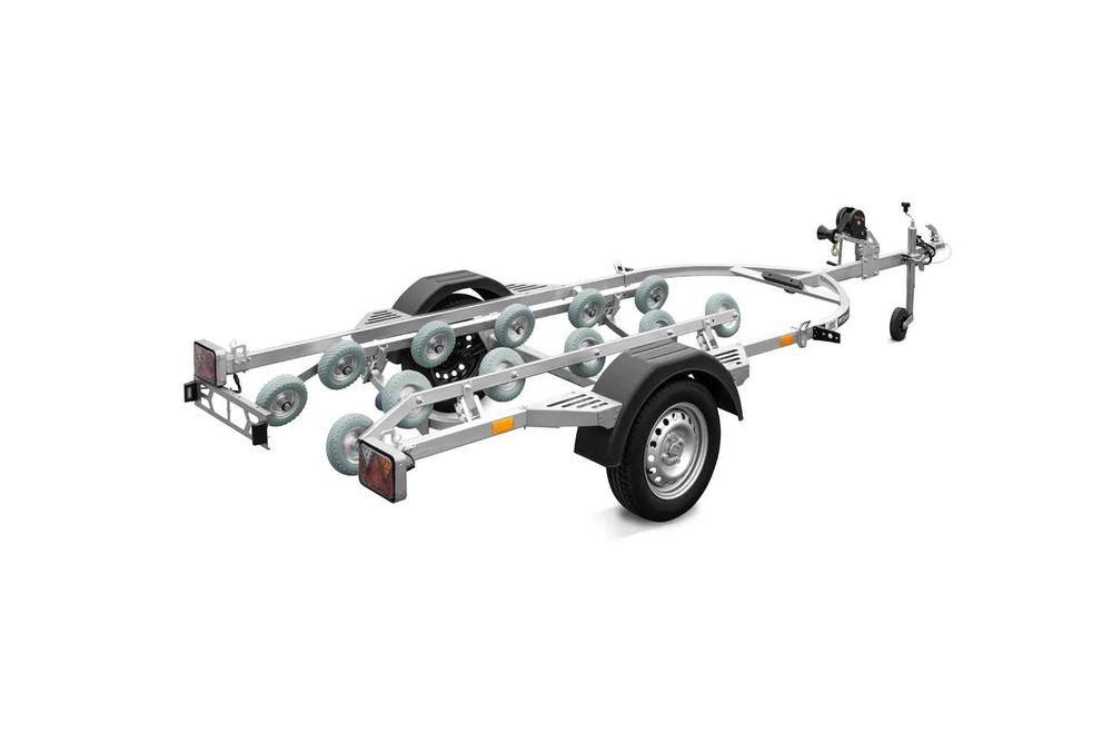 Skuter wodny/mała łódź - przyczepa do transportu LORRIES, płozo-rolka