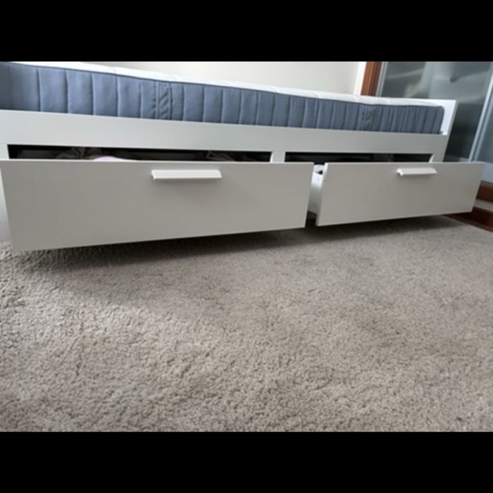 BRIMNES cama individual dupla