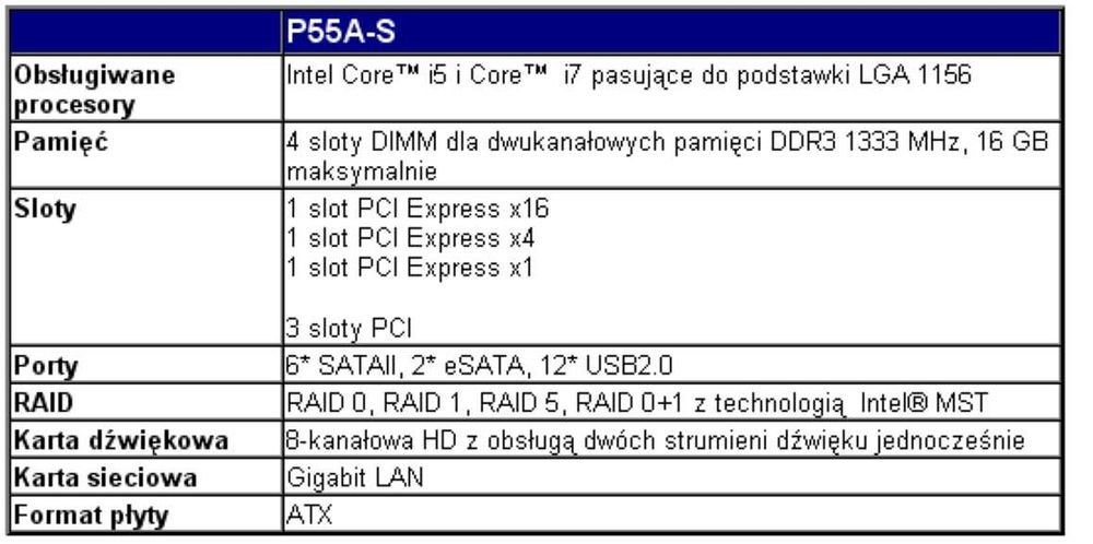 Płyta główna Foxconn P55A Socket 1156
