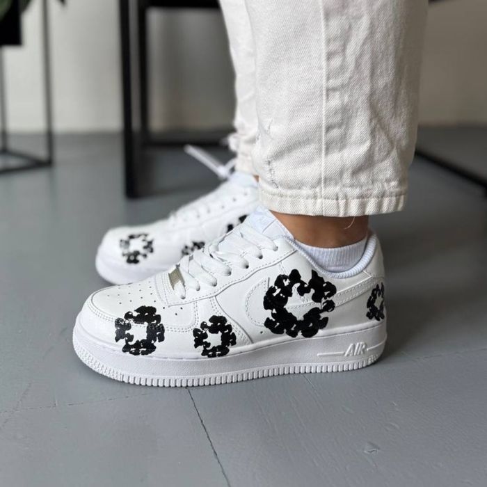 Кросівки жіночі та чоловічі Nike Air Force 1 Low Denim White