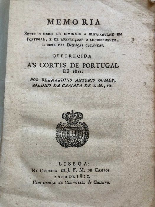 Memoria sobre os meios de diminuir a Elephantiase em Portugal