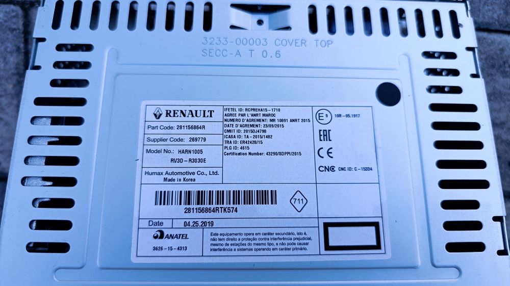 Radio Renault/Dacia HARN 1005
