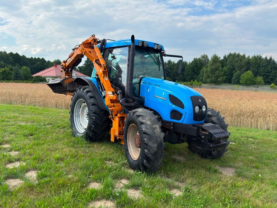 Landini MYTHOS 100  Landyni z kosiarką bijakową mulczer  Klimatyzacja 4x4 1 Właściciel