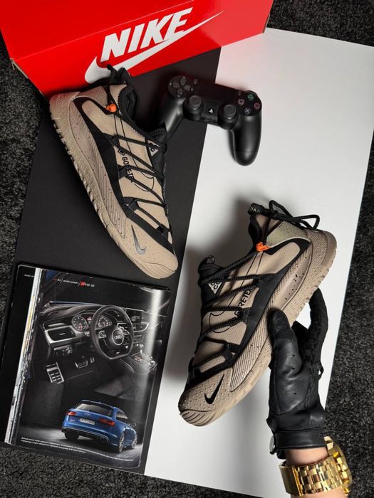 Чоловічі кросівки найк антарктік Nike ACG Terra Antarktik Low GTX Beige Black [41-45]