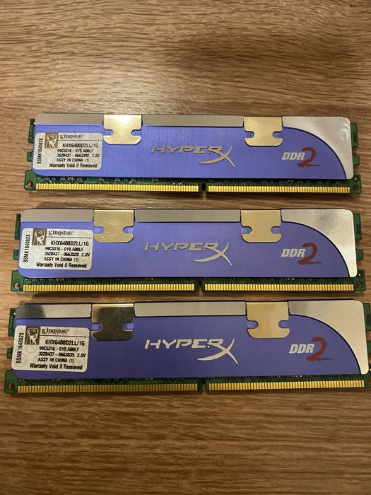 Pamiec RAM Kingston HyperX DDR2 3x1GB