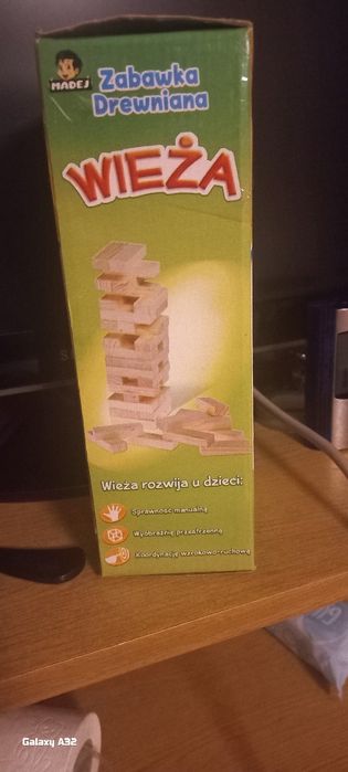 Klocki drzewniany wieża dla dzieci