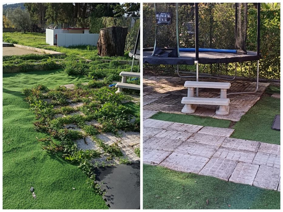 Faço limpeza de quintal e terrenos corta matos e relva