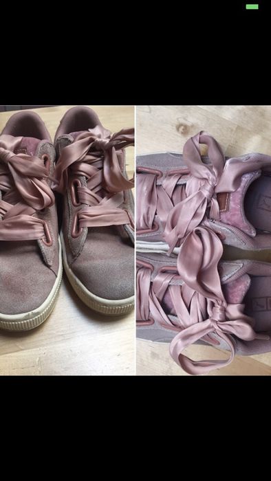 Puma suede pink 39/40 zamszowe + tasiemki