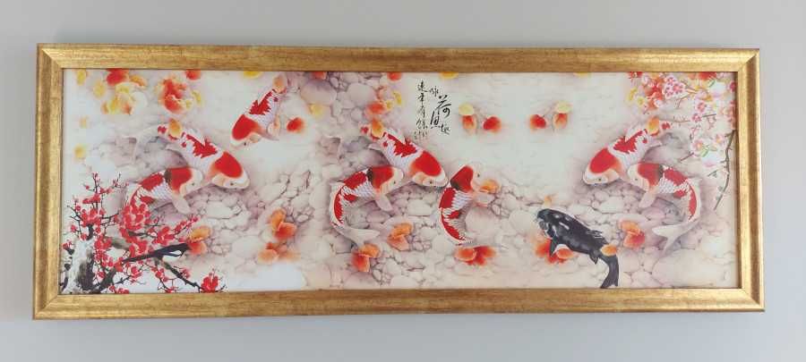 Obraz feng shui ryby koi