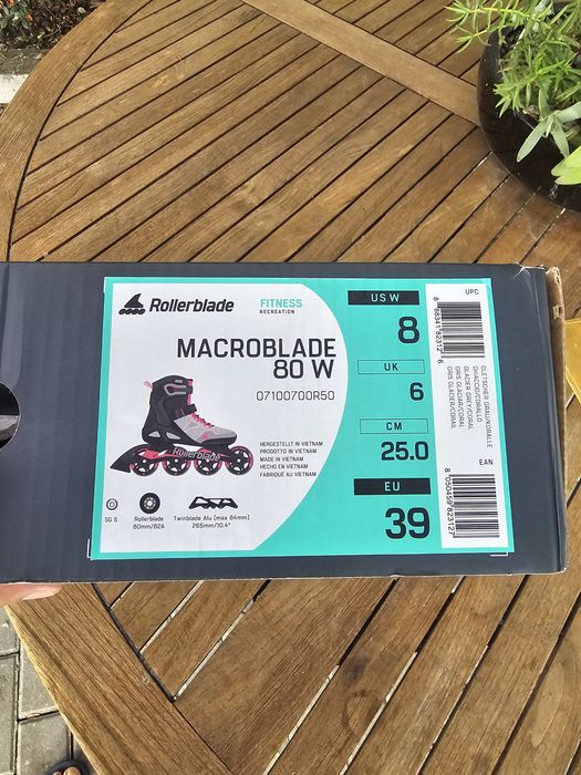 Patins em Linha Rollerblade Macroblade 80 Cinzento Tam. 39