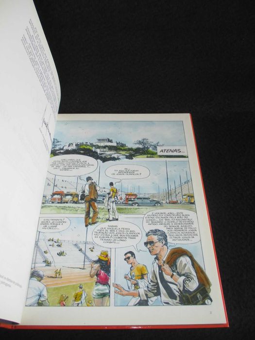 Livro BD A Aventura Olímpica da Antiguidade 1924 Moliterni e T. Roland