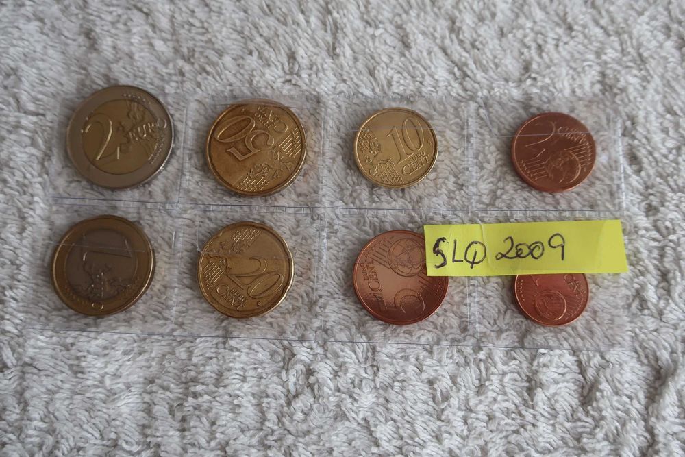 Set Moedas EURO Coins UNC - ESLOVÁQUIA 2009