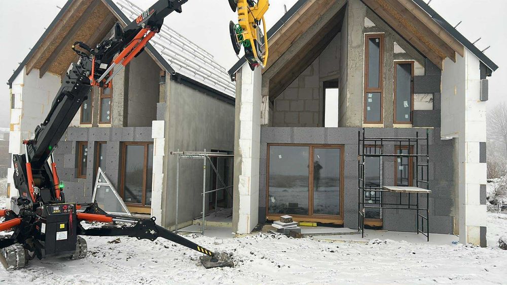 Usługi BG Lift Mini Żuraw dźwig montaż okien