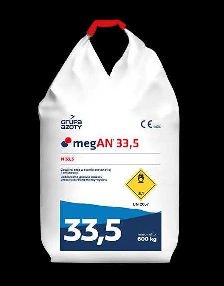 Nawozy nawóz MEGAN 33,5% saletra Bag worki Grupa Azoty