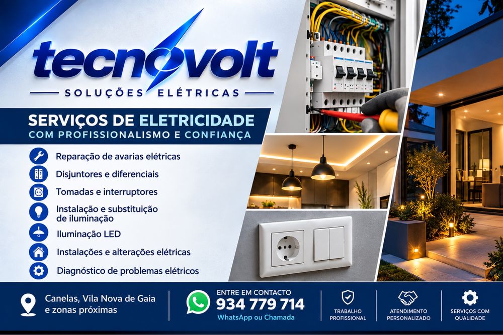 Eletricista em Canelas – Reparações e Instalações Elétricas