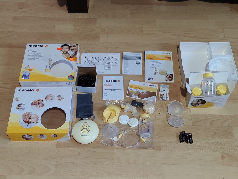 Używany, jak nowy Laktator Medela Swing plus Dodatki