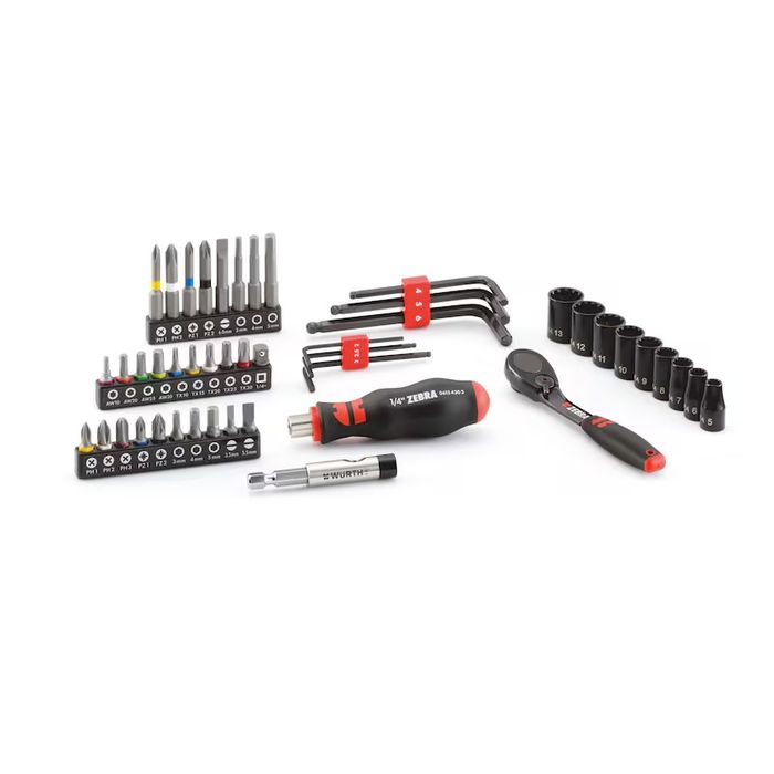 Wurth set tool 46 peças 0932019 roquete 1/4 edição limitada