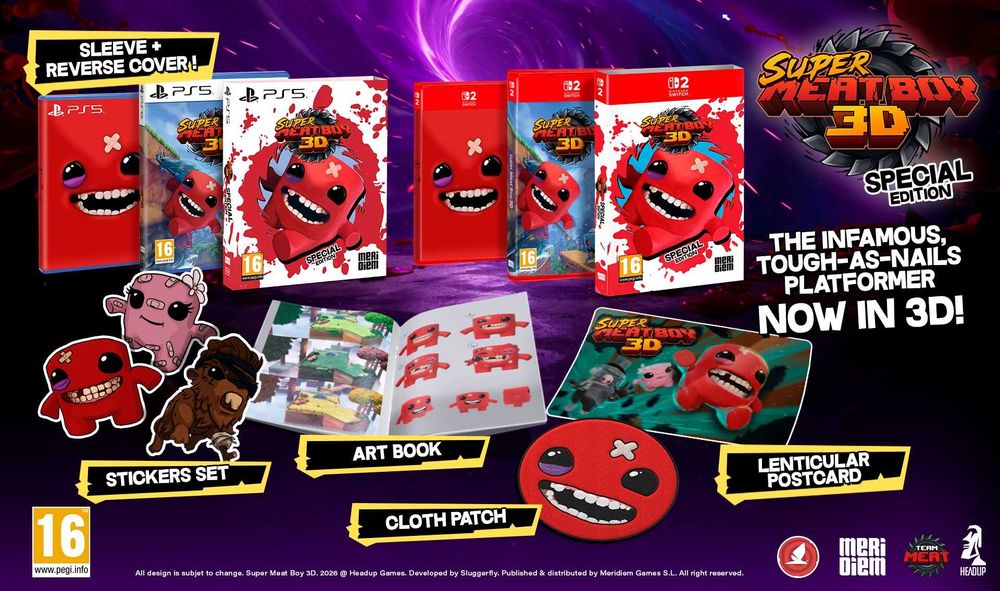 Super Meat Boy 3D Special Edition Switch 2 PL