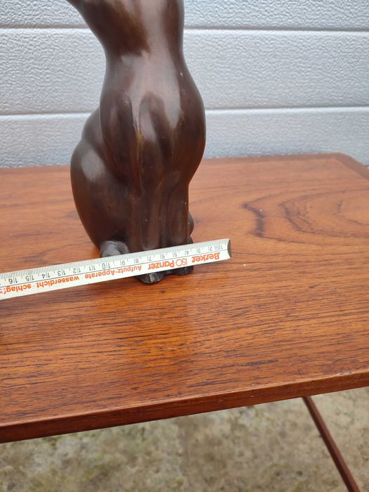 Figurka kota - Brąz / Miedź - ciekawy design - vintage - A