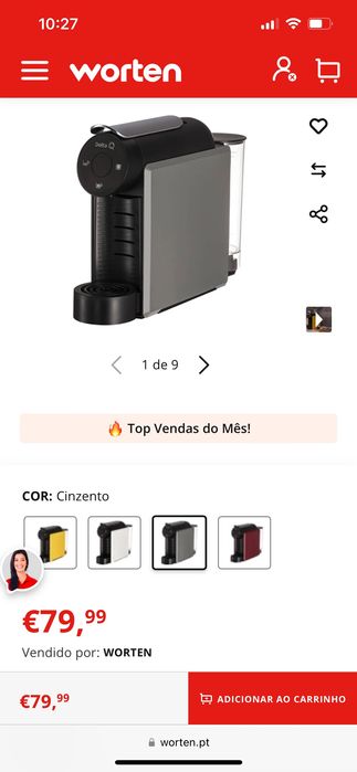Máquina de Café DELTA Q Mini Qool Cinzento