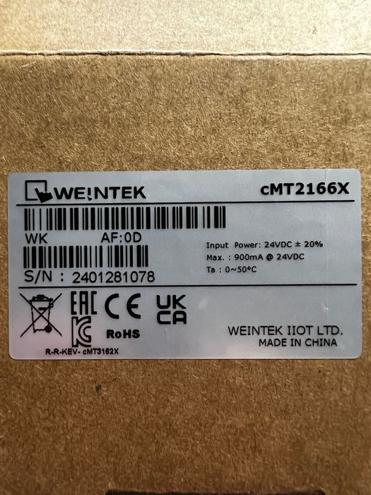 HMI industrial nunca utilizada.