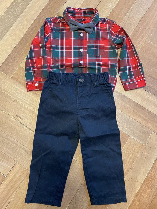 Набор Carters Рубашка боди с бабочкой и джинсовые брюки 24М