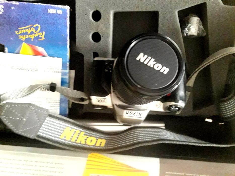 Camera Nikon F65 vintage+objetiva Nikon +mono tripe, coleção