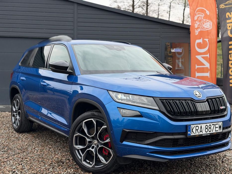 Skoda Kodiaq FV23%/7 os!/RS 240km/ACC/DCC/Webasto/Panorama/Hak/Bezwypadkowy