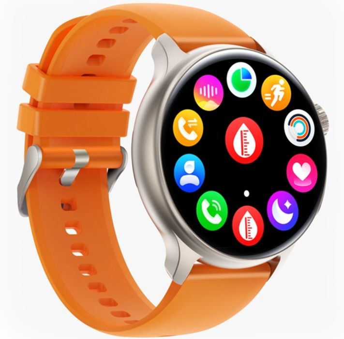 smartwatch męski rubicon rncf12 tytan/orange smarub245