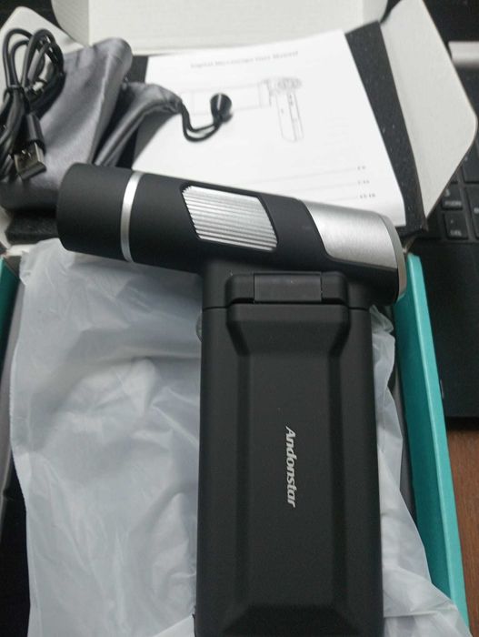 Microscópio Digital Portátil Andonstar AD203 – Ecrã 4" – NOVO em Caixa