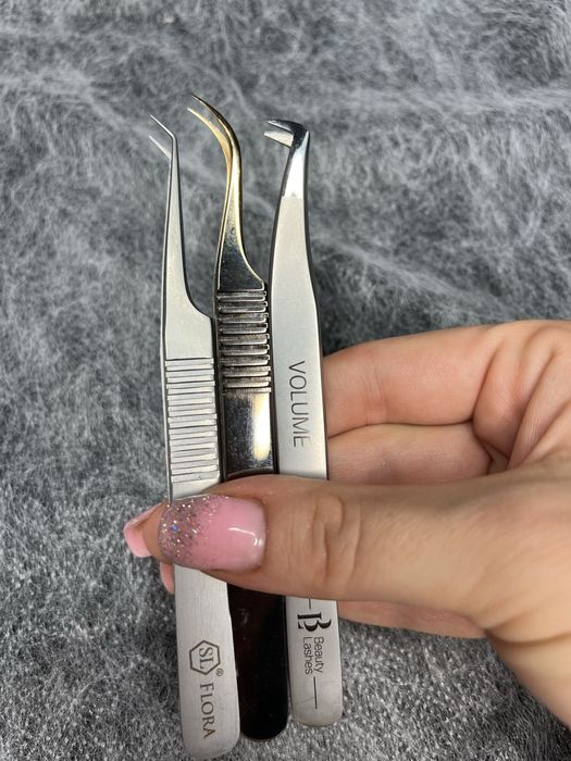 Zestaw pęset do stylizacji przedłużania rzęs