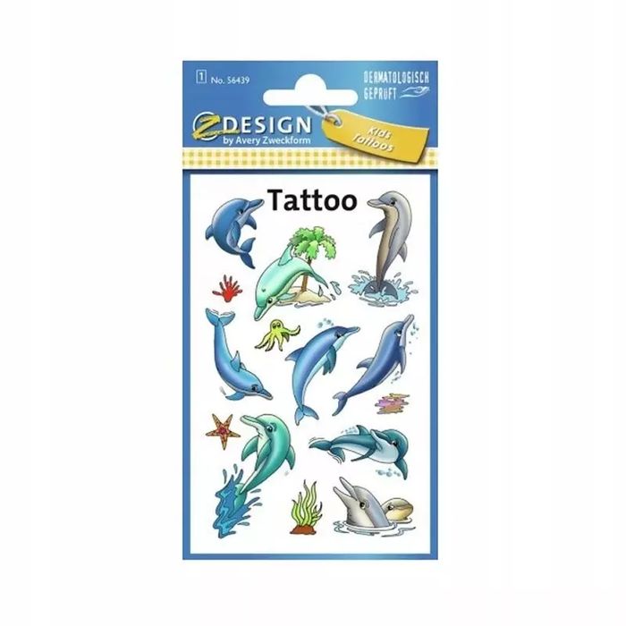Tatuaże - Delfiny. Avery Zweckform