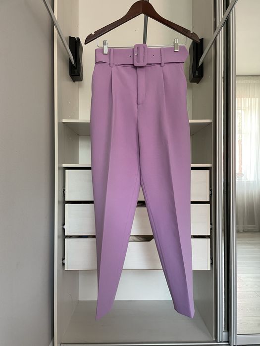 Укорочені брюки Zara з широким поясом