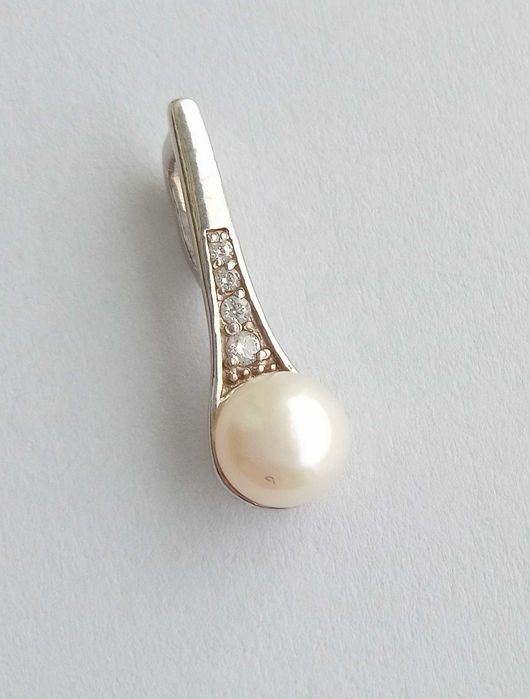 Кулон підвіска Срібло 925 проба, натуральна перлина