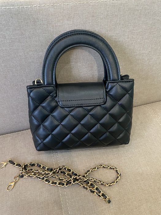 Сумка chanel kelly bag чорна