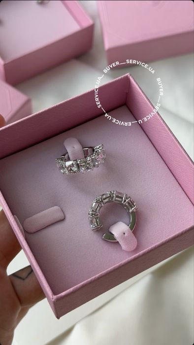 Сережки, кафф swarovski оригінал