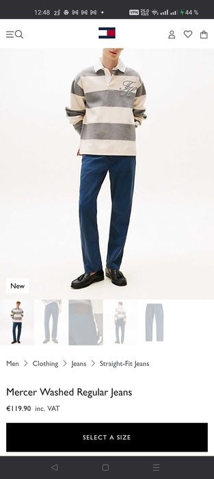 Джинсы Tommy Hilfiger Mercer jeans USA w31 mid blue.