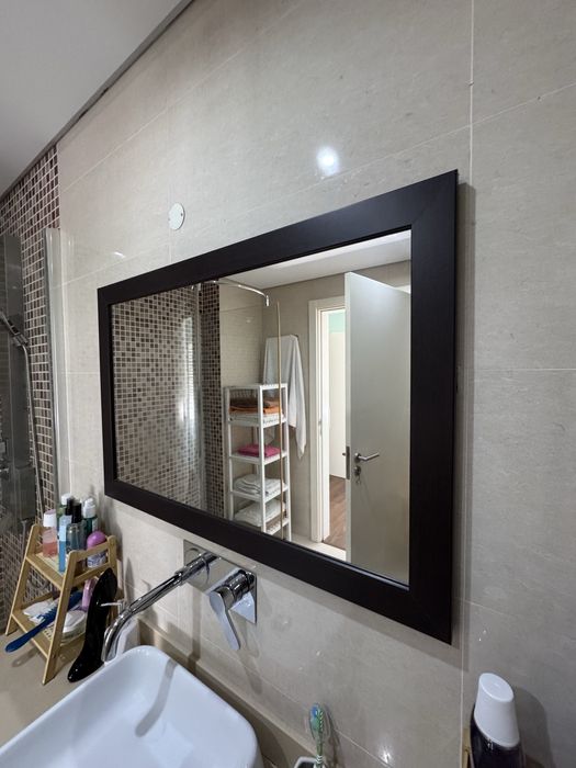 3 espelhos decorativos wengue