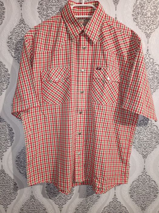 Чоловіча сорочка Mustang розмір L-XL 100% бавовна  на кнопках