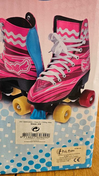 Wrotki dziewczęce 29 Roller Skates różowe