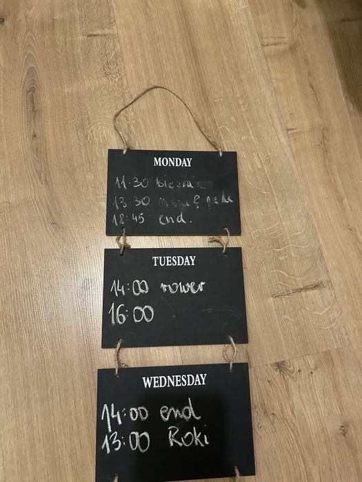 Tablica kredowa na notatki