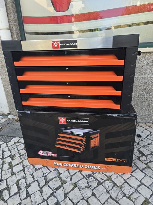 Carrinho de ferramentas 4 gavetas completas novo