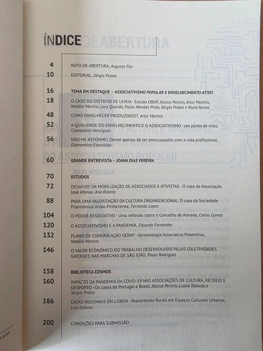 "Associativismo Popular e Envelhecimento Ativo"