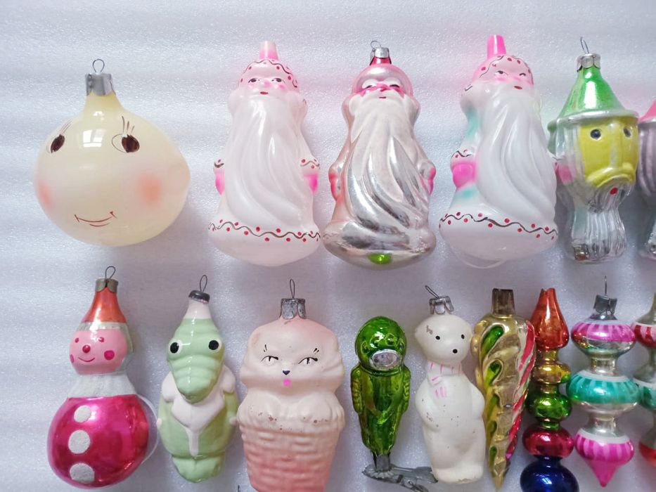 Елочные игрушки времен СССР